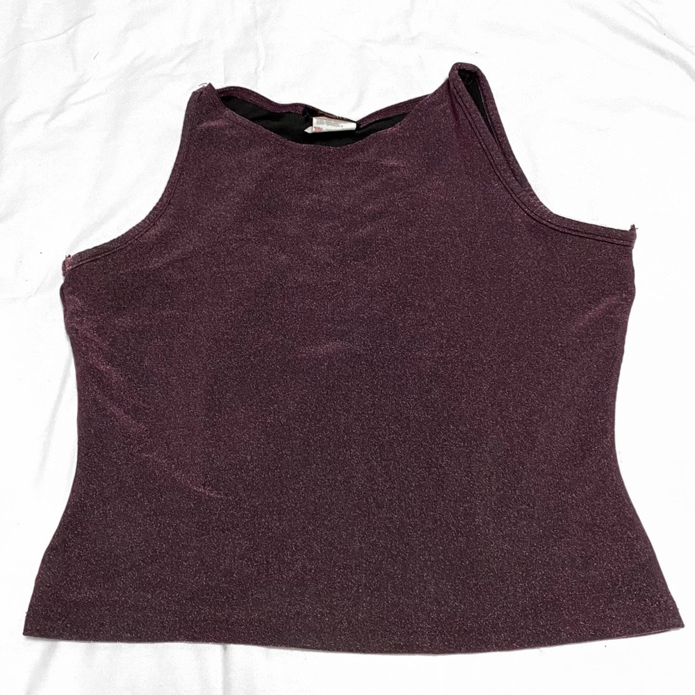 💜 plum shimmer tank